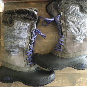 Womens North Face TNF Winter Grip Boots Size 9.5